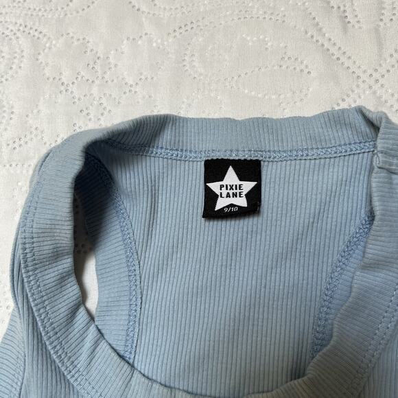 Pixie Lane Ribbed Tank Top Size 9/10 - Picture 3 of 6